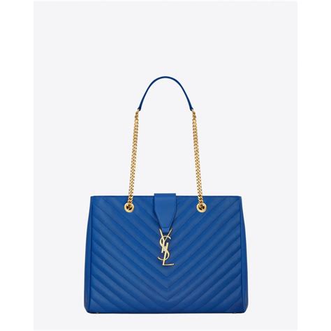 blue ysl bag|ysl shopping bag.